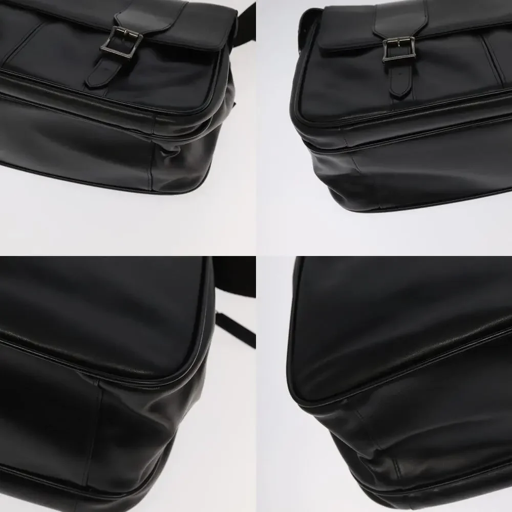 Versace Leather Shoulder Bag Black